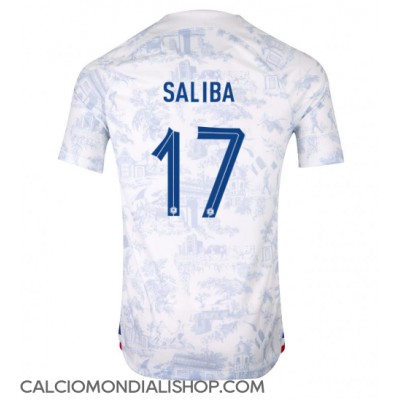 Maglie da calcio Francia William Saliba #17 Seconda Maglia Mondiali 2022 Manica Corta